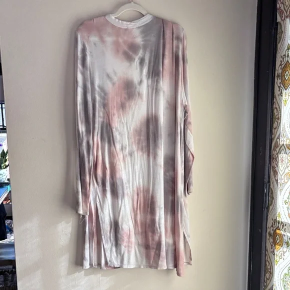 Tie-Dye Open Front Cardigan - Picture 3 of 3